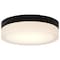 Nuvo Pi, 9 Inch LED Flush Mount, Black Finish, Frosted Etched Glass, CCT Selectable, 120 Volts 62/568 - alternate 2